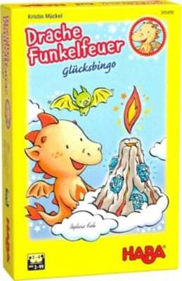 HABA 305490Drache Funkelfeuer Glücksbingo 1 HABA 305490Drache Funkelfeuer Glücksbingo