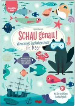 HABA 305185 Kreativ Kids – Schau Genau! Wimmelige Suchabenteuer Im Meer