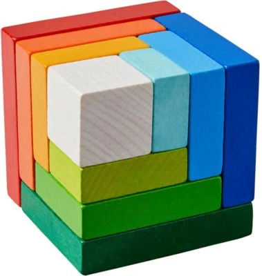 HABA 305460 3D-Legespiel Farbenwürfel, 10-tlg. 2 HABA 305460 3D-Legespiel Farbenwürfel, 10-tlg. – Bild 2