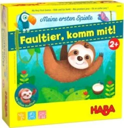 HABA 306599 Meine Ersten Spiele – Faultier, Komm Mit!