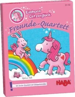 HABA 301793 Einhorn Glitzerglück Freunde-Quartett