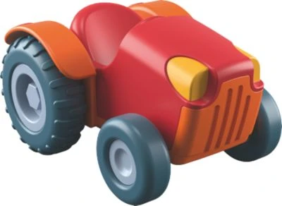 HABA 303130 Little Friends Bauernhof Traktor Rot 1 HABA 303130 Little Friends Bauernhof Traktor Rot