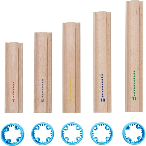 HABA Kugelbahn Kullerbü - Ergänzungsset Hohe Säulen 2 HABA Kugelbahn Kullerbü - Ergänzungsset Hohe Säulen – Bild 2