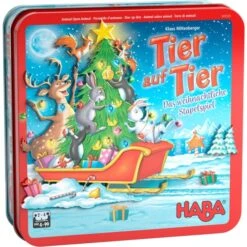 HABA Tier Auf Tier - Das Weihnachtliche Stapelspiel, Geschicklichkeitsspiel
